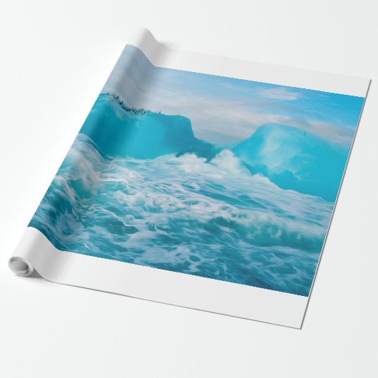 Antarctic Berg Cadeaupapier (Uitgerold)