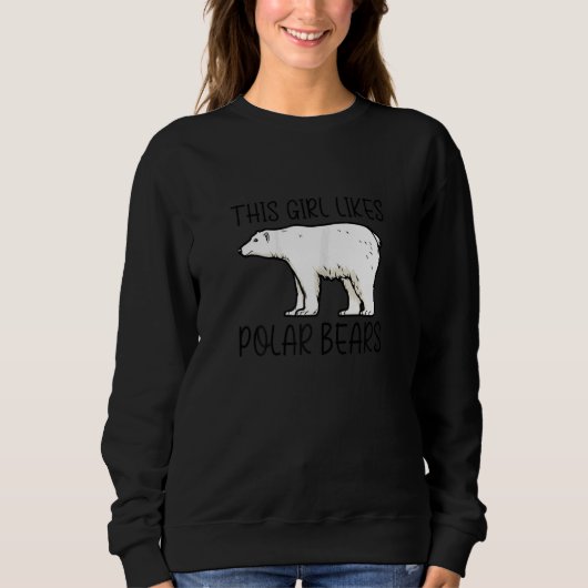 Antarctic Wildlife Cute Polar Bears Wilderness Trui (Voorkant)