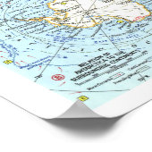 " Antarctica: 1963 Gedetailleerde KAART ... Poster (Hoek)