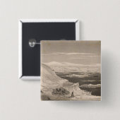 Antarctica 2 vierkante button 5,1 cm (Voorkant /achterkant)