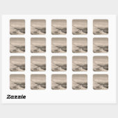 Antarctica 2 vierkante sticker (Vel)