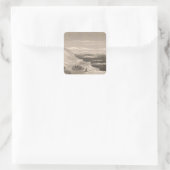 Antarctica 2 vierkante sticker (Tas)