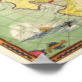 Antarctica - 2e Byrd Expedition Anqitue Map 1934 Poster (Hoek)