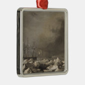 Antarctica 3 metalen ornament (Rechts)