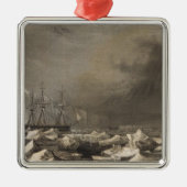 Antarctica 3 metalen ornament (Voorkant)