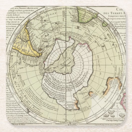 Antarctica 4 kartonnen onderzetters (Voorkant)