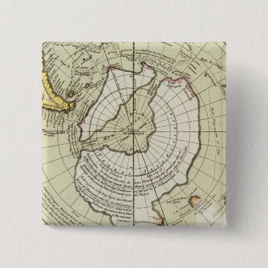 Antarctica 4 vierkante button 5,1 cm (Voorkant)