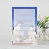 Antarctica, Adelie Penguin Pygoscelis Briefpapier (Staand voorkant)