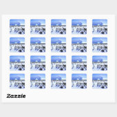 Antarctica, Antarctisch schiereiland, Weddell Zee, Vierkante Sticker (Vel)