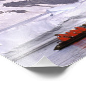 Antarctica, Antarctisch schiereiland. Zodiak en Foto Afdruk (Hoek)