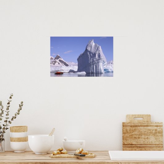 Antarctica, Antarctisch schiereiland. Zodiak en Poster (Keuken)