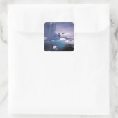 Antarctica. Antarctische ijslandschappen 2 Vierkante Sticker (Tas)
