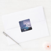 Antarctica. Antarctische ijslandschappen 2 Vierkante Sticker (Envelop)