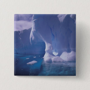 Antarctica. Antarctische ijslandschappen 3 Vierkante Button 5,1 Cm