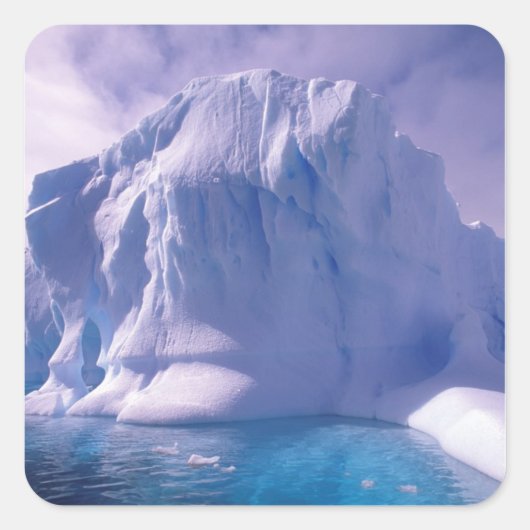 Antarctica. Antarctische ijsmaten Vierkante Sticker (Voorkant)