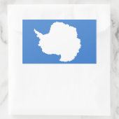 Antarctica/Antarctische vlag Rechthoekige Sticker (Tas)