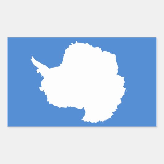 Antarctica/Antarctische vlag Rechthoekige Sticker (Voorkant)
