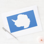 Antarctica/Antarctische vlag Rechthoekige Sticker (Envelop)