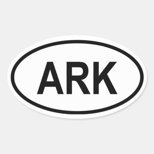 Antarctica "ARK" Ovale Sticker (Voorkant)