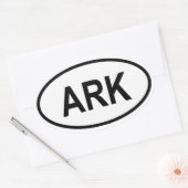 Antarctica "ARK" Ovale Sticker (Envelop)