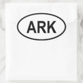 Antarctica "ARK" Ovale Sticker (Tas)