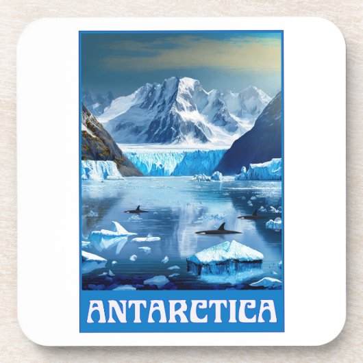 Antarctica Bier Onderzetter (Voorkant)