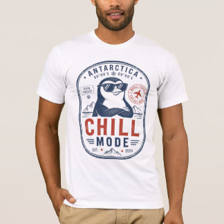 Antarctica Chille Modus Grappige Pinguïn Vintage B T-shirt
