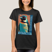Antarctica Cute Cool Penguin Antarctic Research So T-shirt (Voorkant)