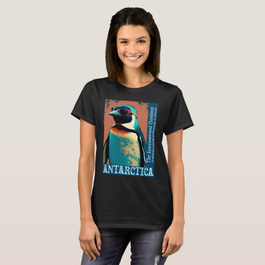 Antarctica Cute Cool Penguin Antarctic Research So T-shirt (Voorkant volledig)