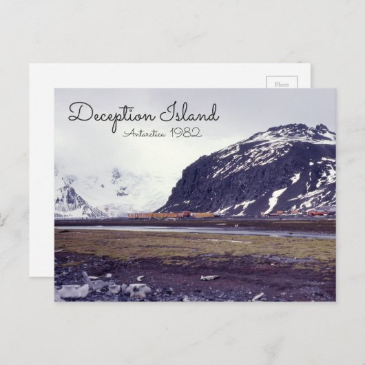 Antarctica Deception Island South Shetland Islands Briefkaart (Voorkant / Achterkant)