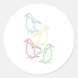 Antarctica Dier Vogel Dierenpark Bewaarder Cadeau Ronde Sticker