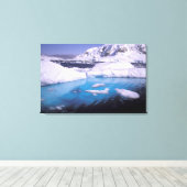 Antarctica. Expeditie door ijsscènes 2 Canvas Afdruk (Insitu (Houten vloer))