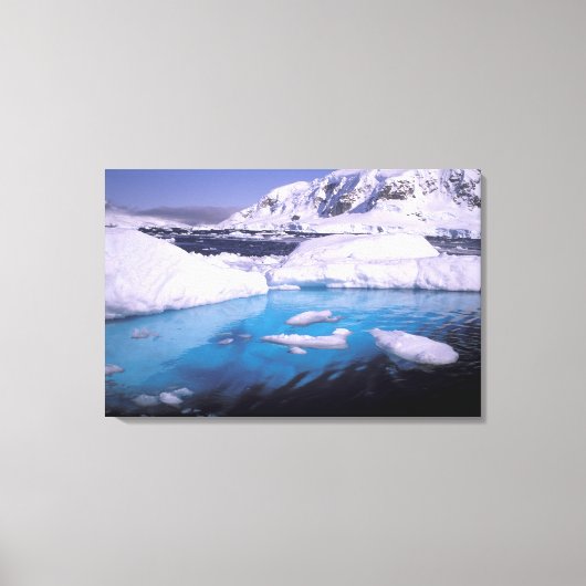 Antarctica. Expeditie door ijsscènes 2 Canvas Afdruk (Voorkant)