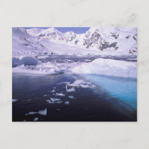 Antarctica. Expeditie door ijsscènes Briefkaart