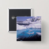 Antarctica. Expedition through icescape 2 Vierkante Button 5,1 Cm (Voorkant /achterkant)