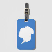 Antarctica Flag Bagagelabel (Voorkant (verticaal))