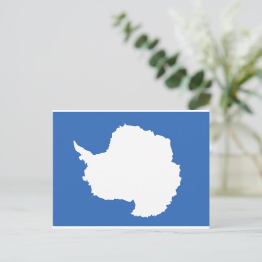 Antarctica Flag Briefkaart (Staand voorkant)