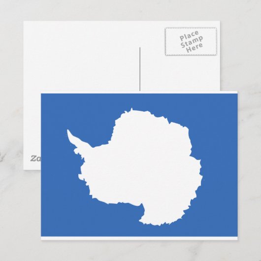 Antarctica Flag Briefkaart (Voorkant / Achterkant)