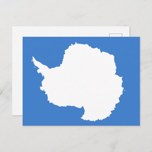 Antarctica Flag Briefkaart (Voorkant / Achterkant)