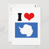 Antarctica Flag Briefkaart (Voorkant / Achterkant)