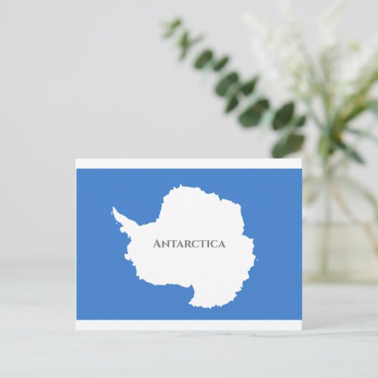 Antarctica Flag Briefkaart (Staand voorkant)