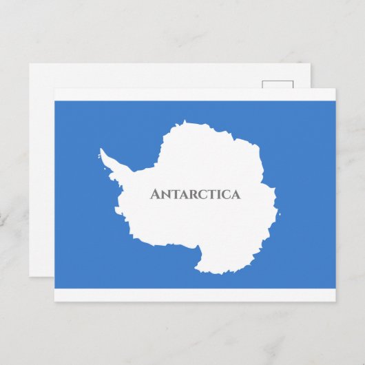 Antarctica Flag Briefkaart (Voorkant / Achterkant)