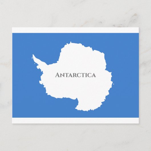 Antarctica Flag Briefkaart (Voorkant)