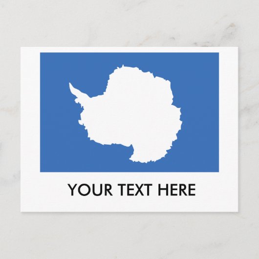 Antarctica Flag Briefkaart (Voorkant)