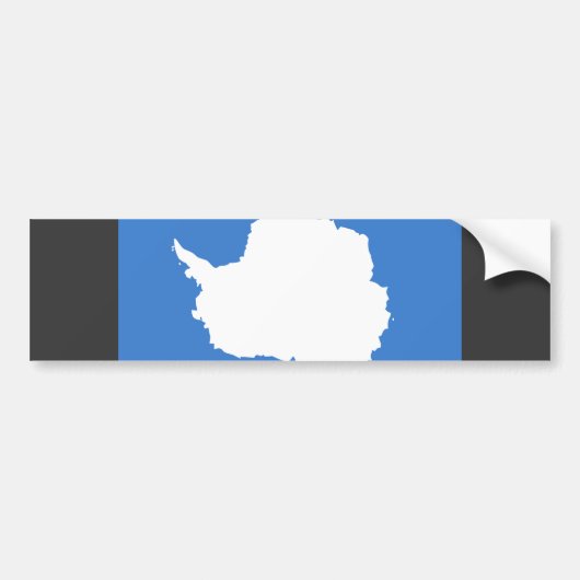Antarctica Flag Bumpersticker (Voorkant)