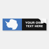 Antarctica Flag Bumpersticker (Voorkant)