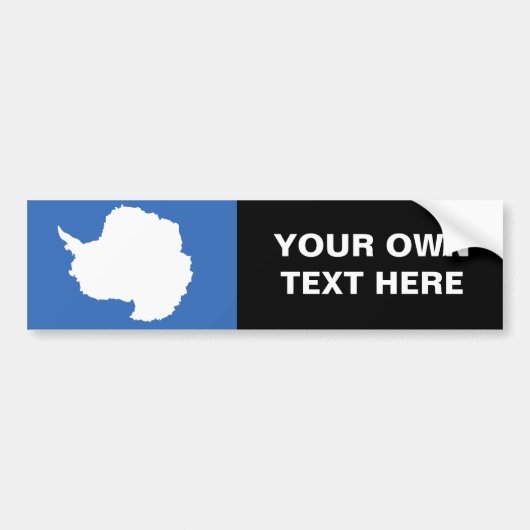 Antarctica Flag Bumpersticker (Voorkant)