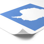 Antarctica Flag Emblem Poster (Hoek)