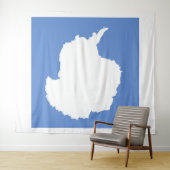 Antarctica Flag Emblem Wandkleed (In Situ (horizontaal))