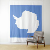 Antarctica Flag Emblem Wandkleed (In situ)